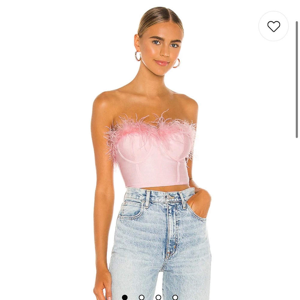 Revolve Ramona Bustier Top in Blush